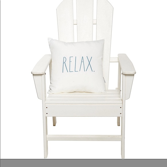 RELAX Rae Dunn embroidered Indoor/Outdoor Pillow - Picture 2 of 3